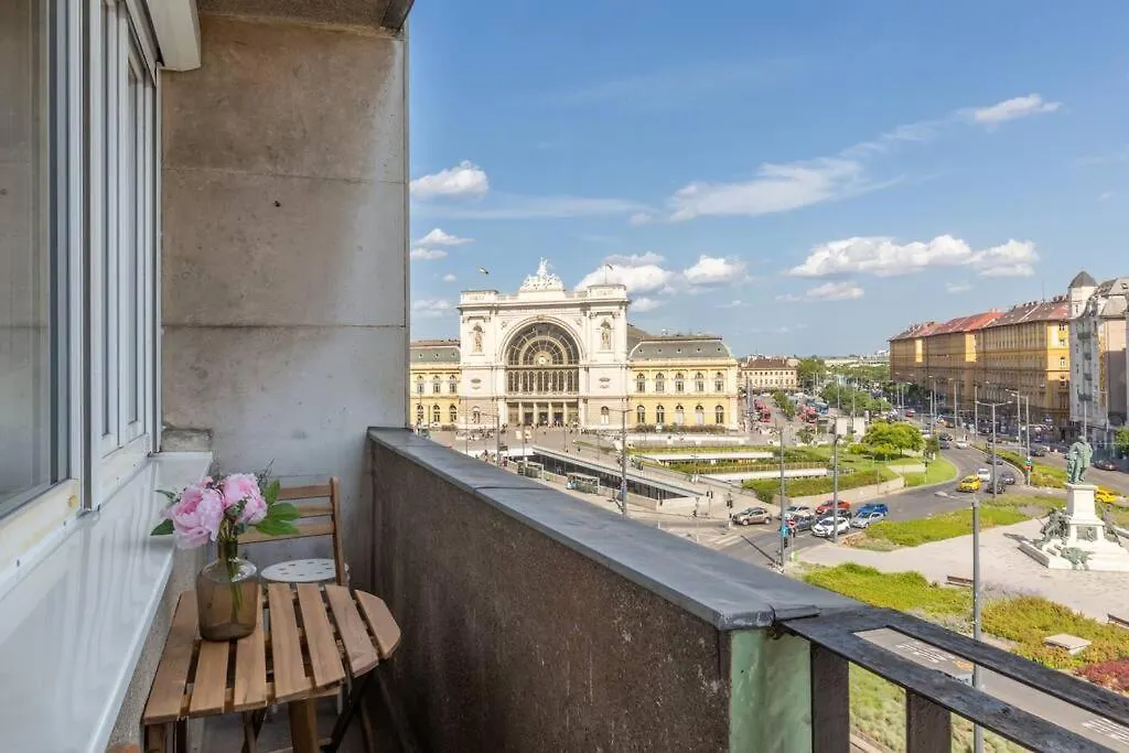 Cozy&Stylish At The Eastern Railway St. W Balcony Daire Budapeşte